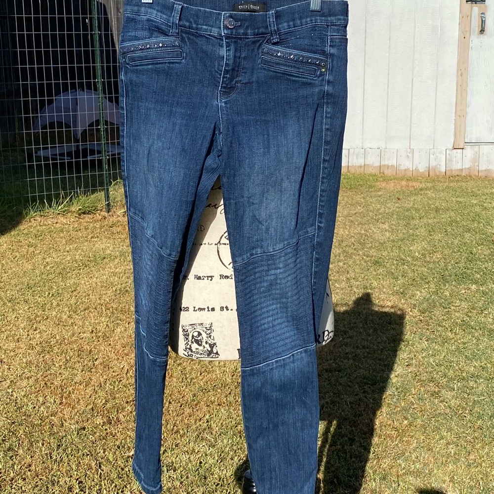 Moto Skinny Jeans, Size 4R
